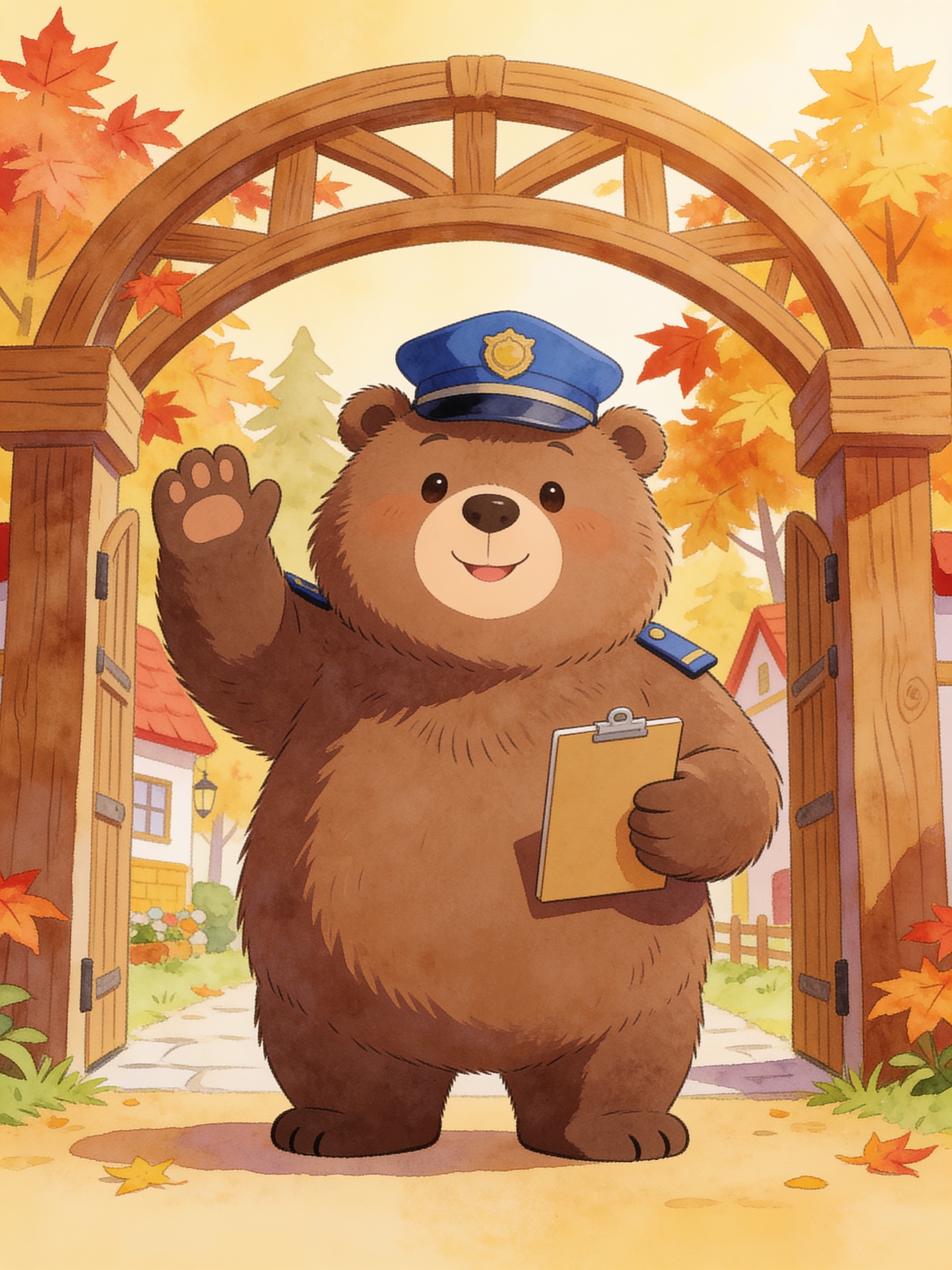 Gus at the gate